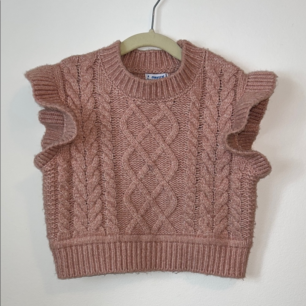 Cable Knit Sweater Vest